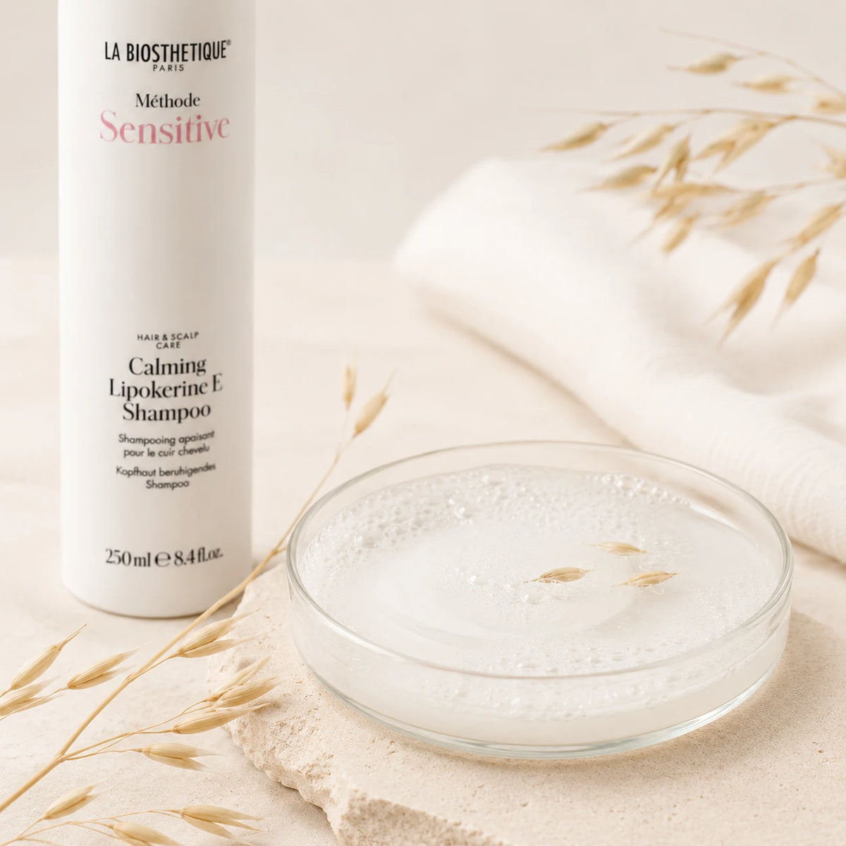 Shampoing apaisant cuir chevelu sensible et irrité - Calming Lipokerine E Shampoo