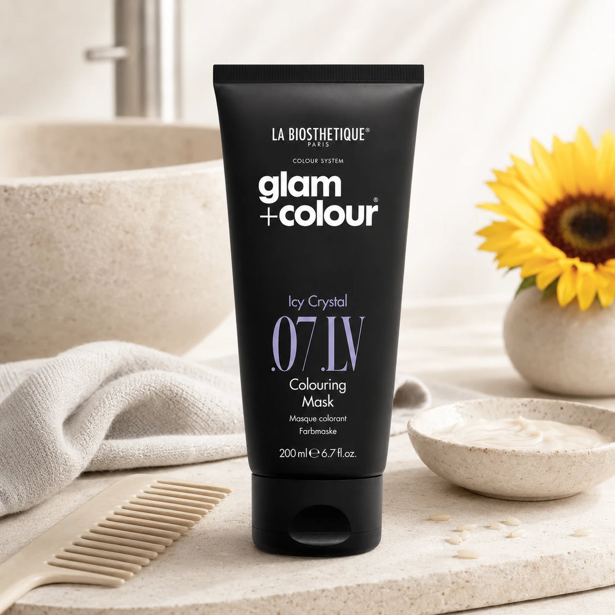 Masque repigmentant blond polaire - Glam+Colour Icy Crystal .07 .LV Colouring Mask