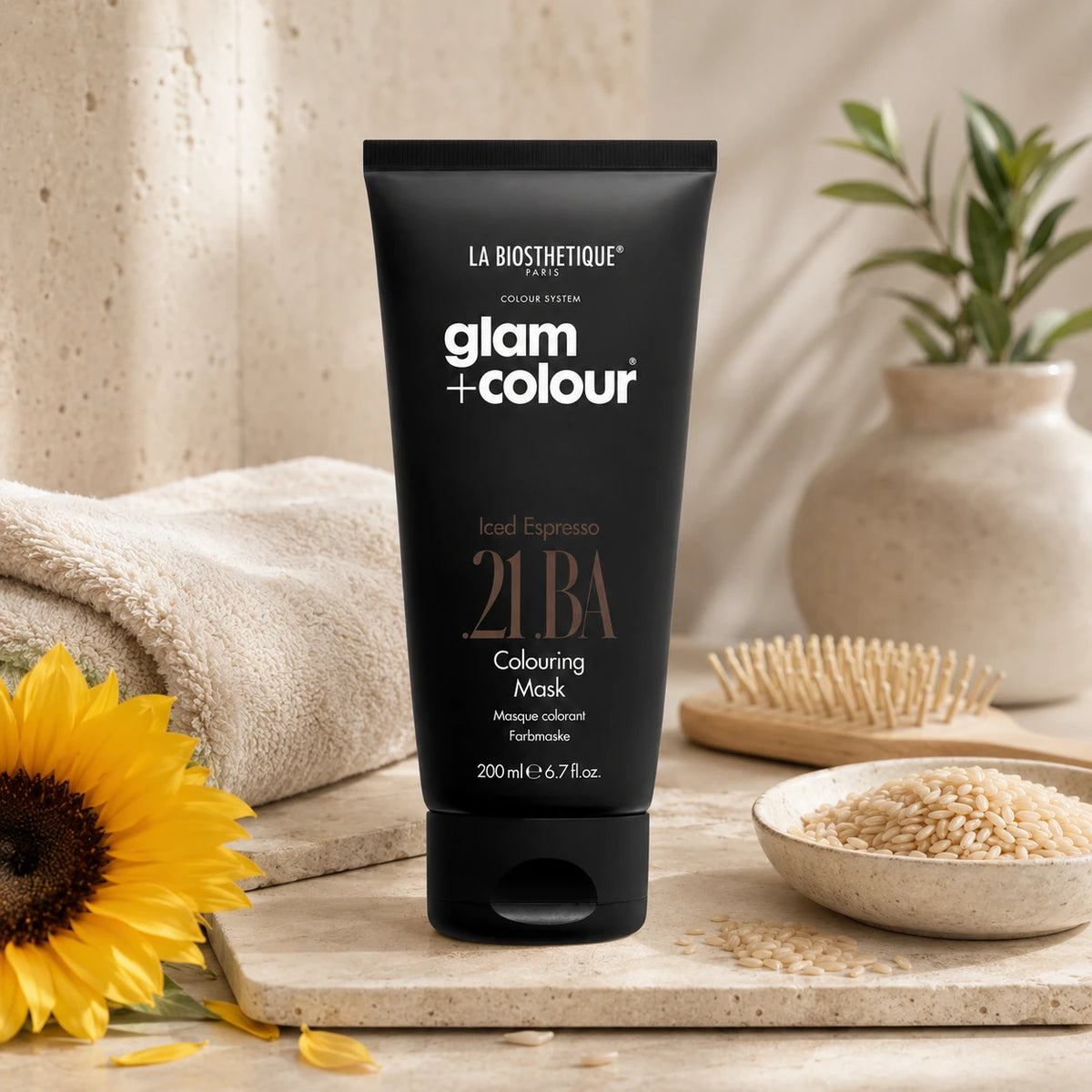 Masque colorant brun - Glam+Colour Iced Espresso .21 .BA Colouring Mask
