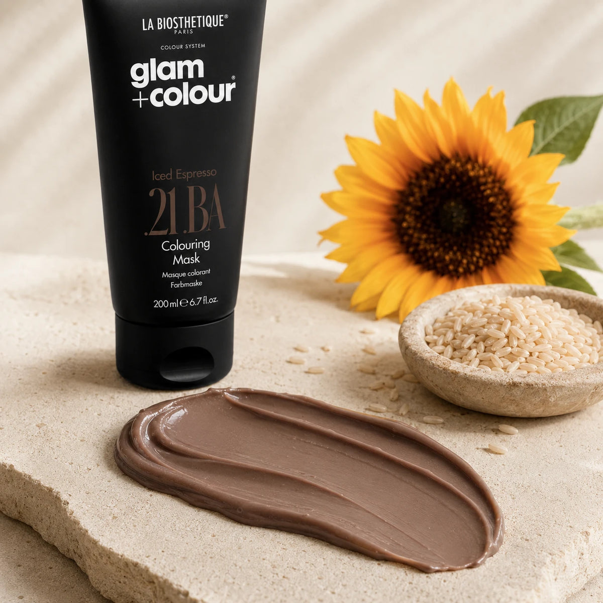 Masque colorant brun - Glam+Colour Iced Espresso .21 .BA Colouring Mask