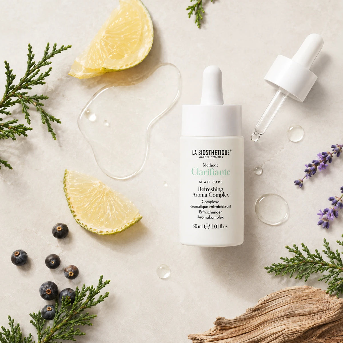 Huile capillaire cuir chevelu gras - Refreshing Aroma Complex