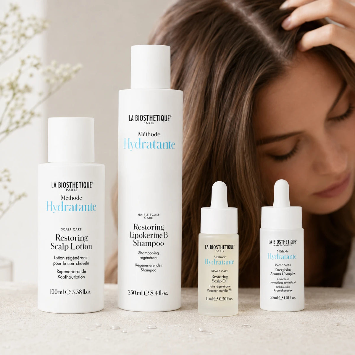 Routine cheveux secs : cuir chevelu apaisé et brillance
