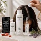 Routine anti-chute de cheveux : densité et force visibles