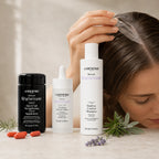 Routine anti-chute de cheveux : densité et force visibles