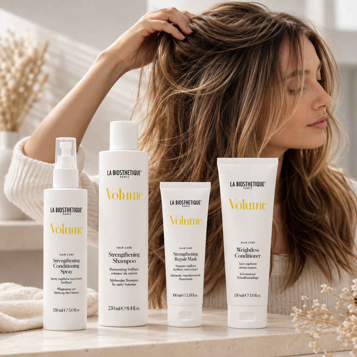 Routine cheveux fins : volume aérien, force et légèreté