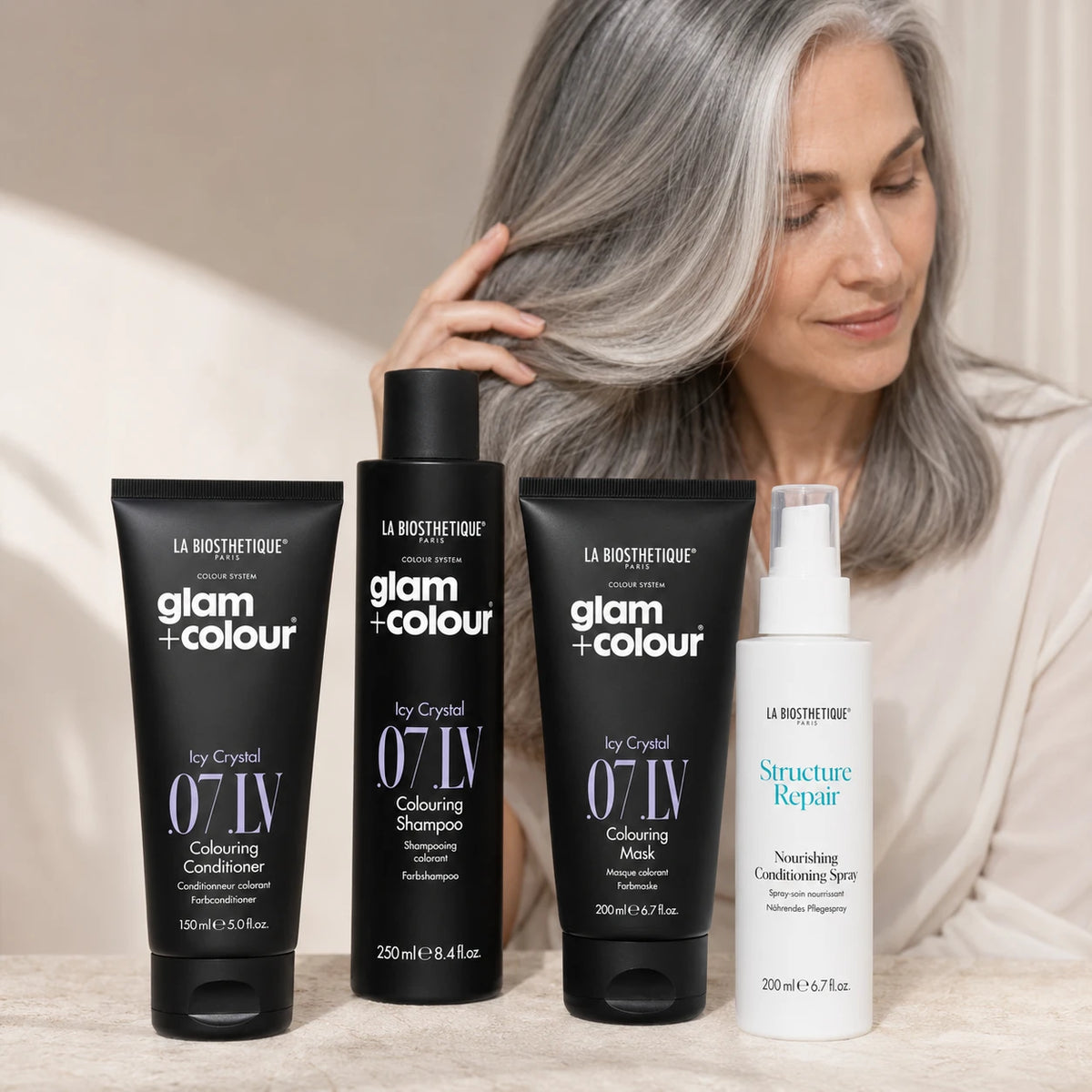 Routine cheveux gris : reflets argentés, soin et éclat